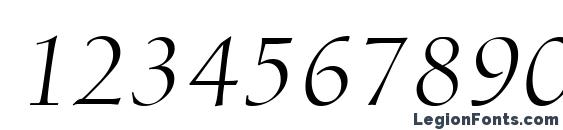 DioscurSwash RegularItalic DB Font, Number Fonts