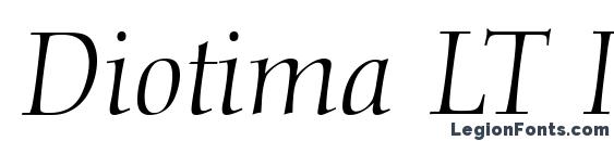 Шрифт Diotima LT Italic