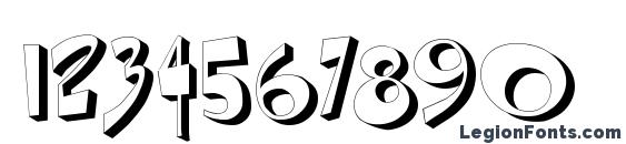 DiPed Thick Font, Number Fonts