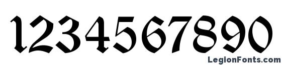 Diploma Regular Font, Number Fonts