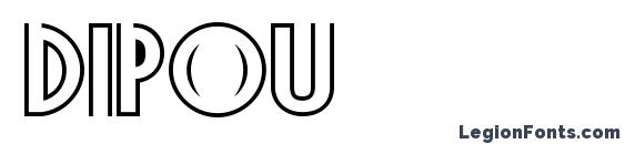 шрифт Dipou, бесплатный шрифт Dipou, предварительный просмотр шрифта Dipou