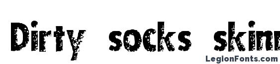 Шрифт Dirty socks skinny
