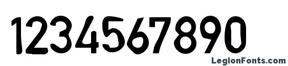 Dirty14 Bold Font, Number Fonts