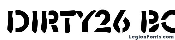 Dirty26 Bold font, free Dirty26 Bold font, preview Dirty26 Bold font