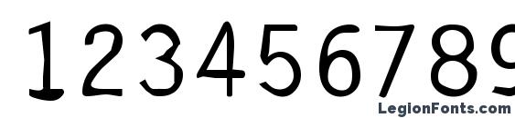 Dirty30 Bold Font, Number Fonts