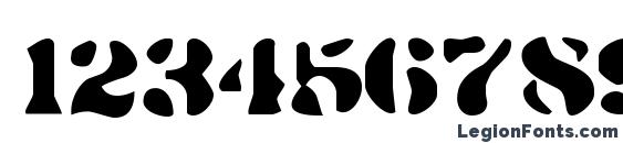 DirtyBakersDozen Regular Font, Number Fonts