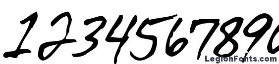 DirtyDarren Font, Number Fonts