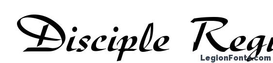Disciple Regular font, free Disciple Regular font, preview Disciple Regular font