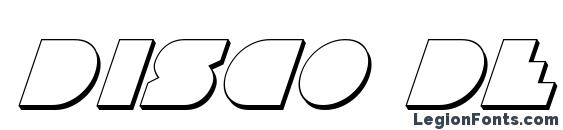 Шрифт Disco Deck Shadow Italic