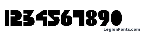 Disco Duck Condensed Font, Number Fonts