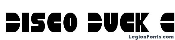 Disco Duck Condensed font, free Disco Duck Condensed font, preview Disco Duck Condensed font