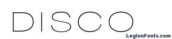 DISCO font, free DISCO font, preview DISCO font