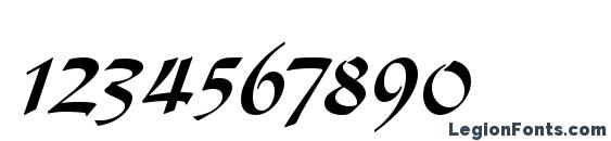 DiskusLTStd Bold Font, Number Fonts