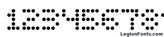 Display dots Font, Number Fonts