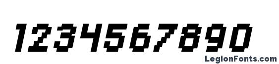 DisposableDroid BB Bold Italic Font, Number Fonts