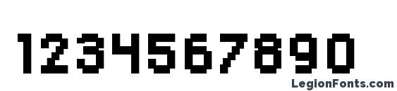 DisposableDroid BB Bold Font, Number Fonts