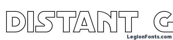 Distant Galaxy Outline Font