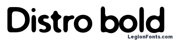 Distro bold font, free Distro bold font, preview Distro bold font