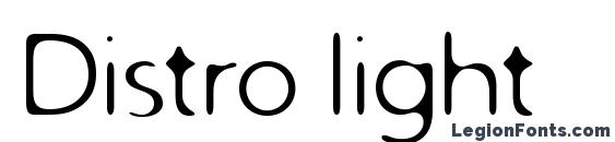 шрифт Distro light, бесплатный шрифт Distro light, предварительный просмотр шрифта Distro light