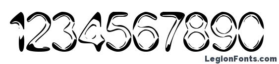 Dj 4skin Font, Number Fonts