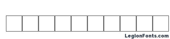 Шрифт Djerba simplified normal, Шрифты для цифр и чисел