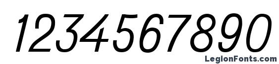 Do431 Italic Font, Number Fonts