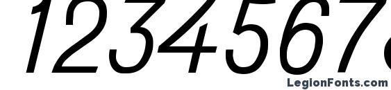 Do431Italic Font, Number Fonts