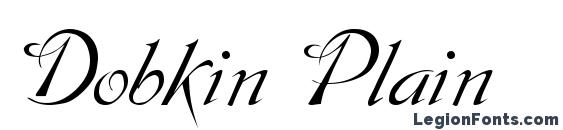 Dobkin Plain font, free Dobkin Plain font, preview Dobkin Plain font