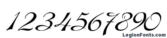 Dobkin Wd Plain Font, Number Fonts