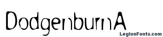DodgenburnA font, free DodgenburnA font, preview DodgenburnA font