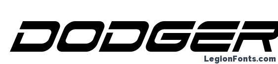 шрифт Dodger Condensed Italic, бесплатный шрифт Dodger Condensed Italic, предварительный просмотр шрифта Dodger Condensed Italic