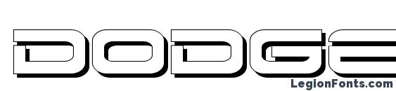Dodger Shadow font, free Dodger Shadow font, preview Dodger Shadow font