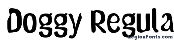 Doggy Regular font, free Doggy Regular font, preview Doggy Regular font