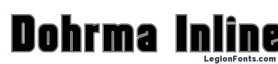 Dohrma Inline font, free Dohrma Inline font, preview Dohrma Inline font