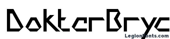 шрифт DokterBryce Regular, бесплатный шрифт DokterBryce Regular, предварительный просмотр шрифта DokterBryce Regular