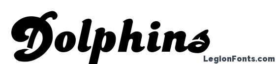 шрифт Dolphins, бесплатный шрифт Dolphins, предварительный просмотр шрифта Dolphins