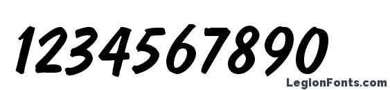 Dom Diagonal BT Font, Number Fonts