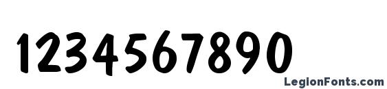 DomCasual Light Font, Number Fonts