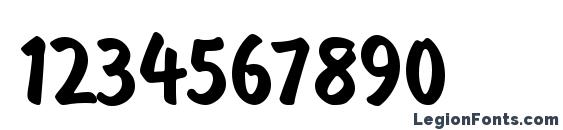 DomCasual Normal Font, Number Fonts
