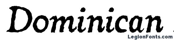 Dominican Italic font, free Dominican Italic font, preview Dominican Italic font
