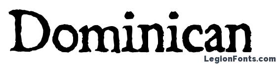 шрифт Dominican, бесплатный шрифт Dominican, предварительный просмотр шрифта Dominican