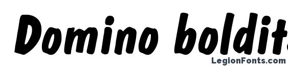 Domino bolditalic Font
