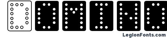 Domino bred Font