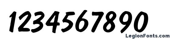 Domino italic Font, Number Fonts