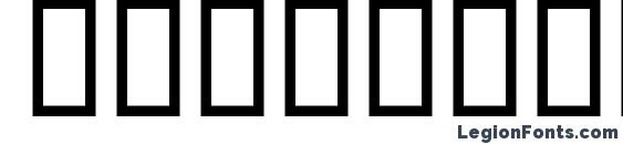 Domino normal kursiv omrids Font, Number Fonts