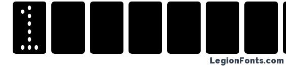 Domino normal Font, Number Fonts