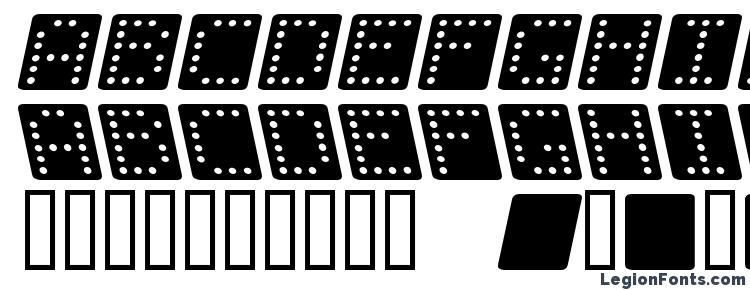 glyphs Domino square kursiv font, сharacters Domino square kursiv font, symbols Domino square kursiv font, character map Domino square kursiv font, preview Domino square kursiv font, abc Domino square kursiv font, Domino square kursiv font
