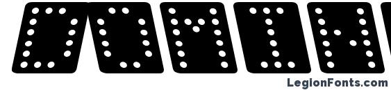 Шрифт Domino square kursiv