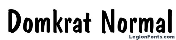 шрифт Domkrat Normal, бесплатный шрифт Domkrat Normal, предварительный просмотр шрифта Domkrat Normal