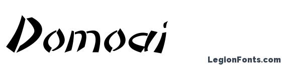 Domoai font, free Domoai font, preview Domoai font